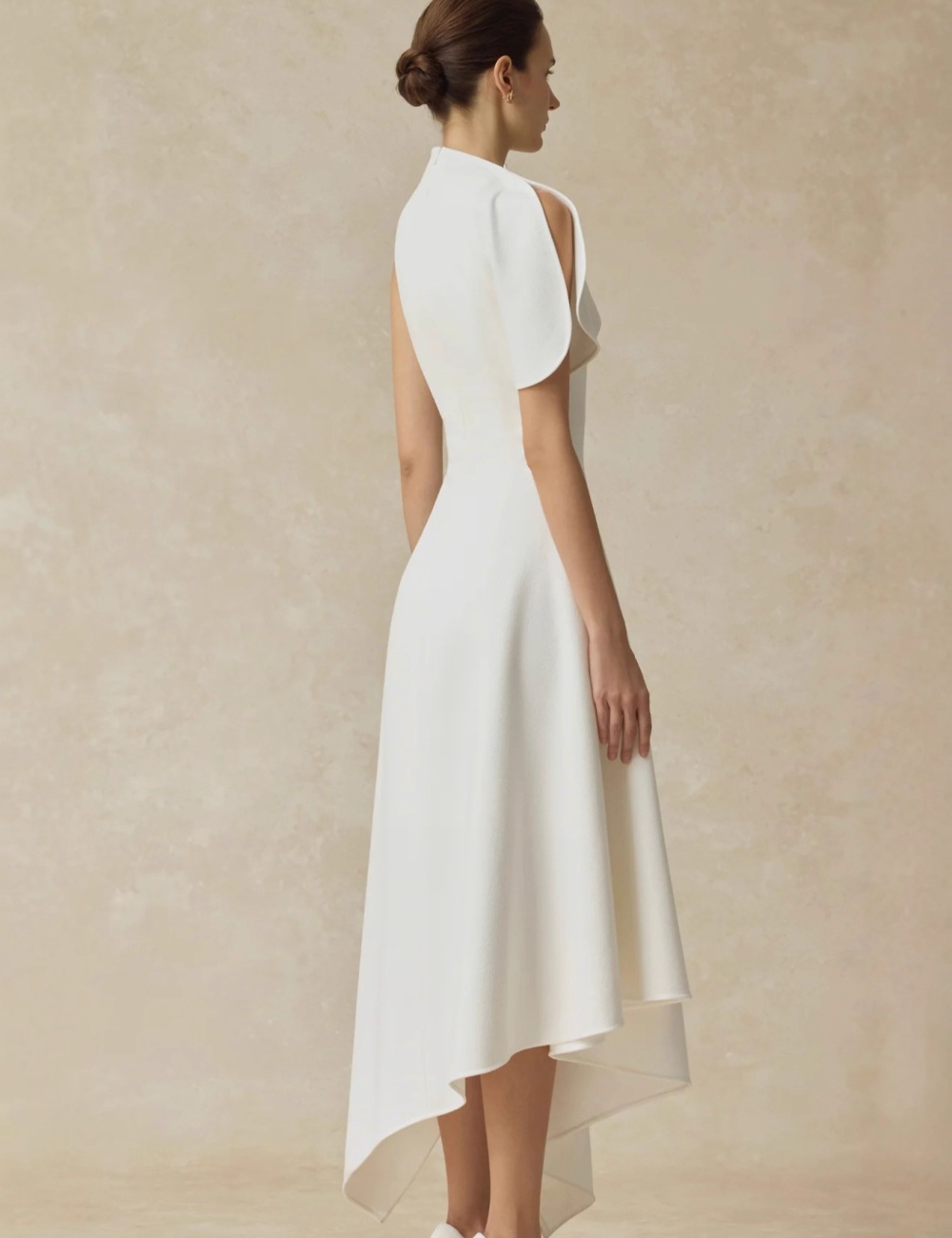 Light pinched waist formal dress long elegant dress