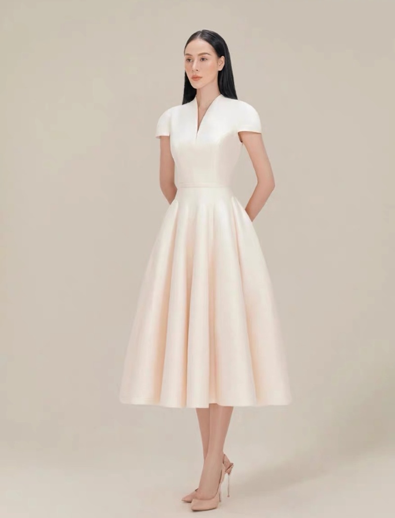 V-neck short sleeve Sexy underwear petal dress