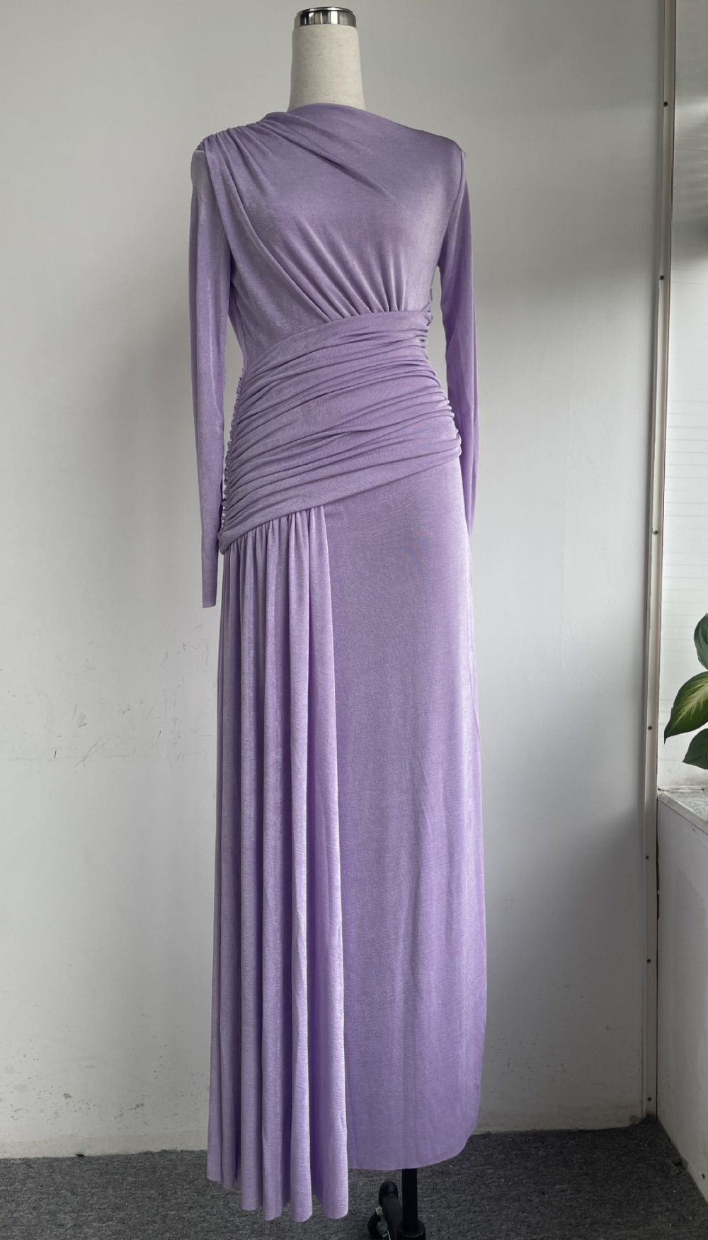 Knitted chouzhe long dress streamer mopping dress