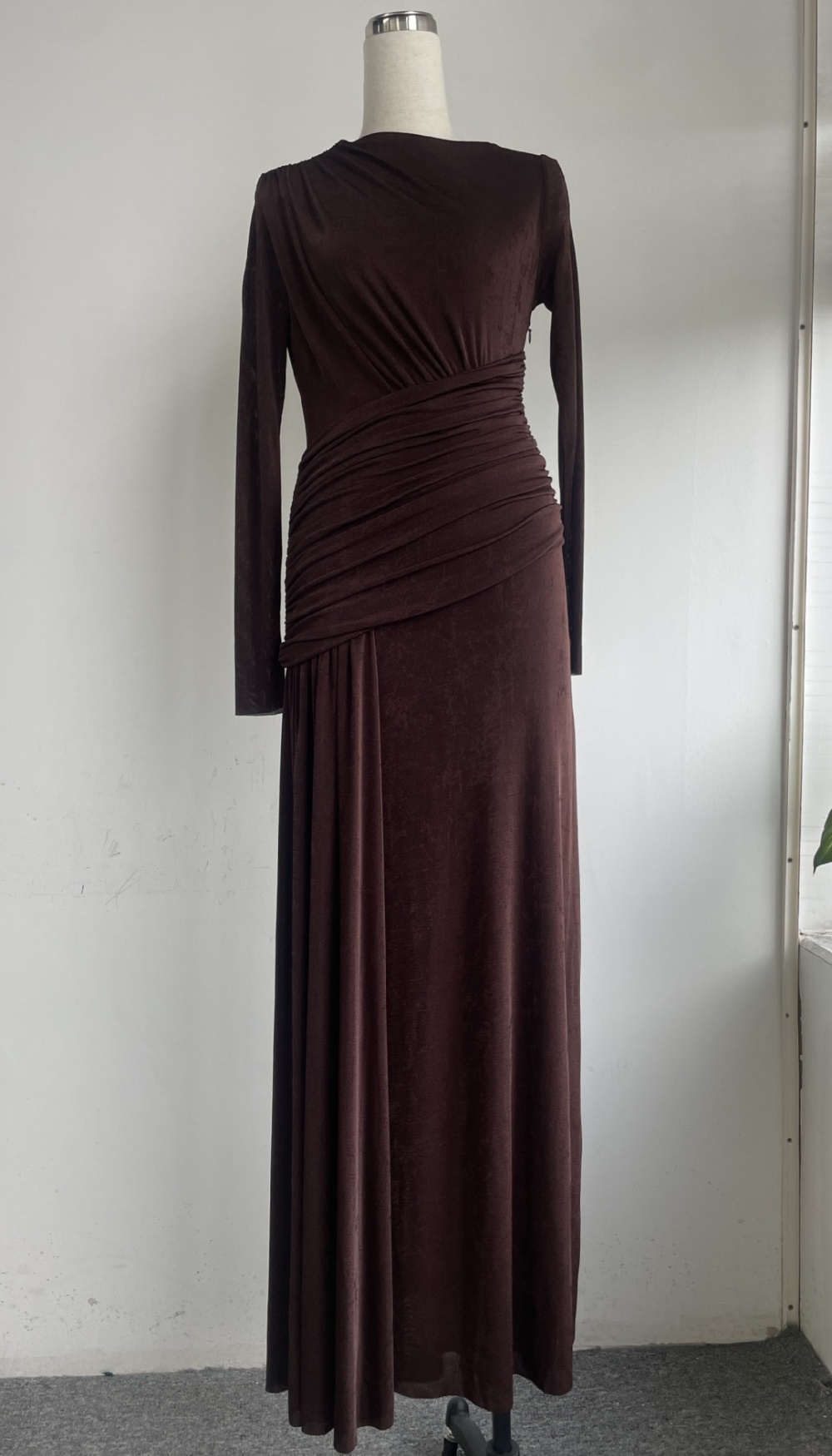 Knitted chouzhe long dress streamer mopping dress