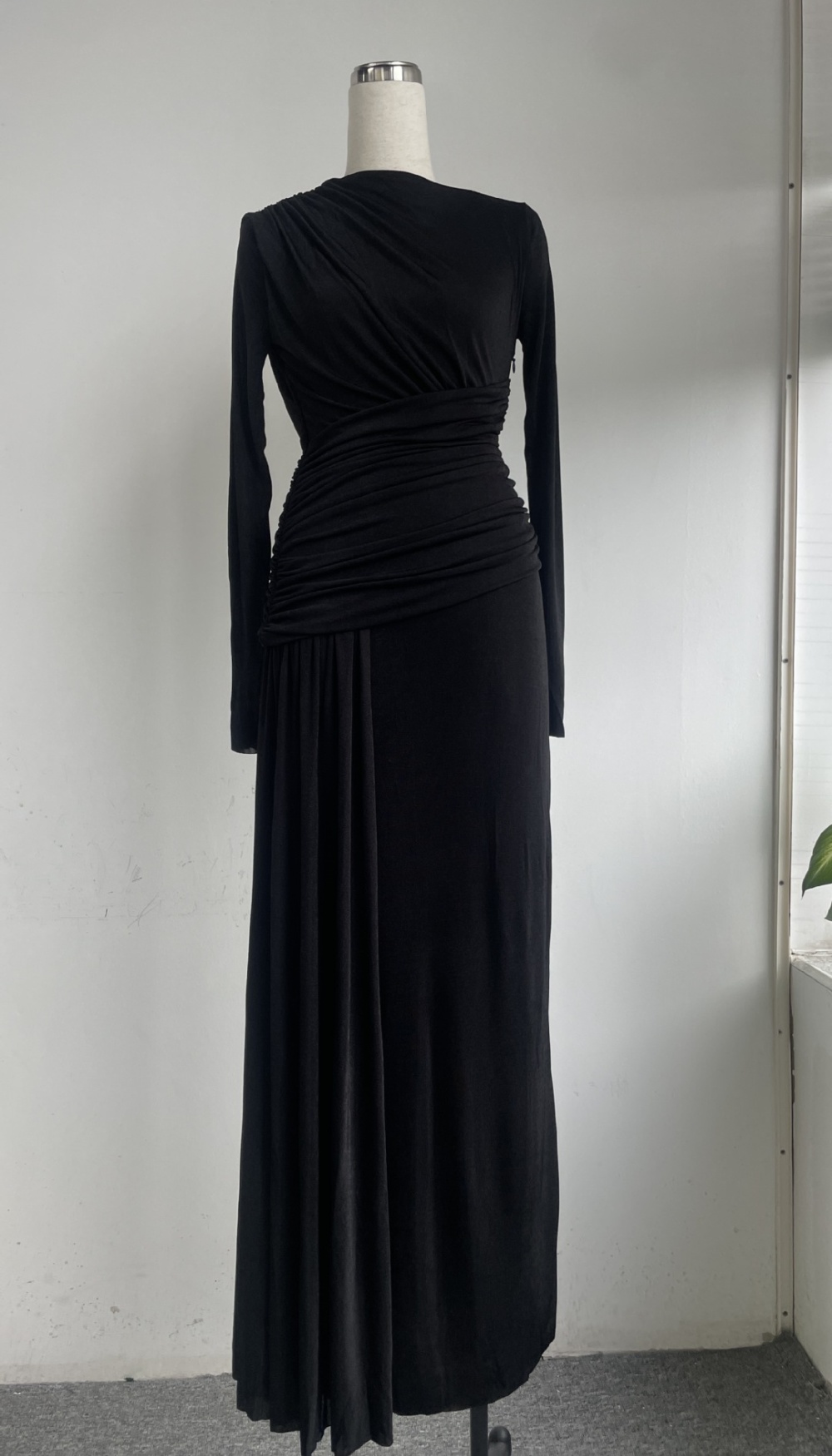 Knitted chouzhe long dress streamer mopping dress