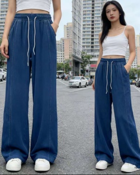 Slim long pants splice casual pants for women
