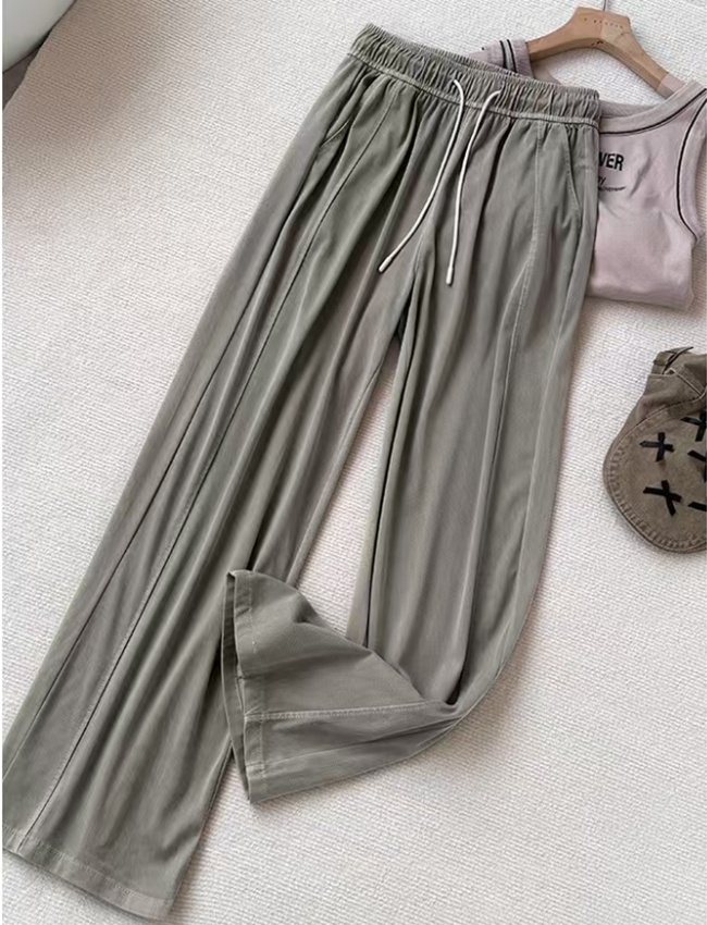 Slim long pants splice casual pants for women