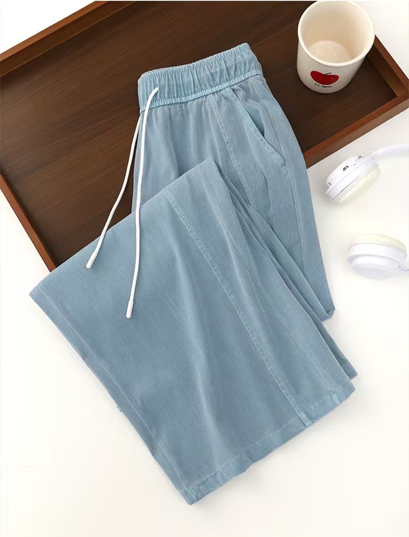 Slim long pants splice casual pants for women