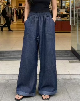 Fashion elastic jeans Casual summer long pants