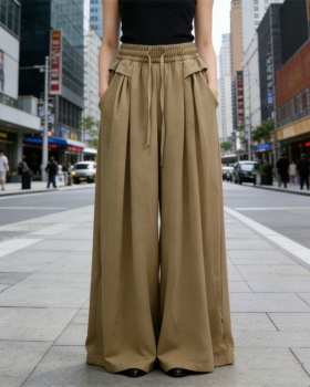 Slim mopping loose casual pants drape high waist pants