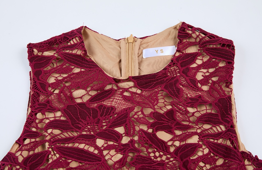 Stereoscopic mermaid lace high waist slim dress