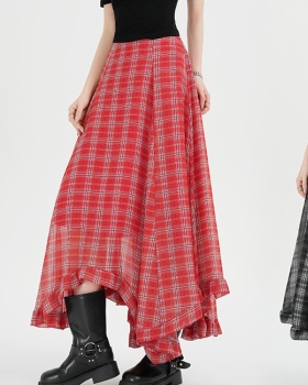 Spring and summer retro skirt vacation long skirt for women