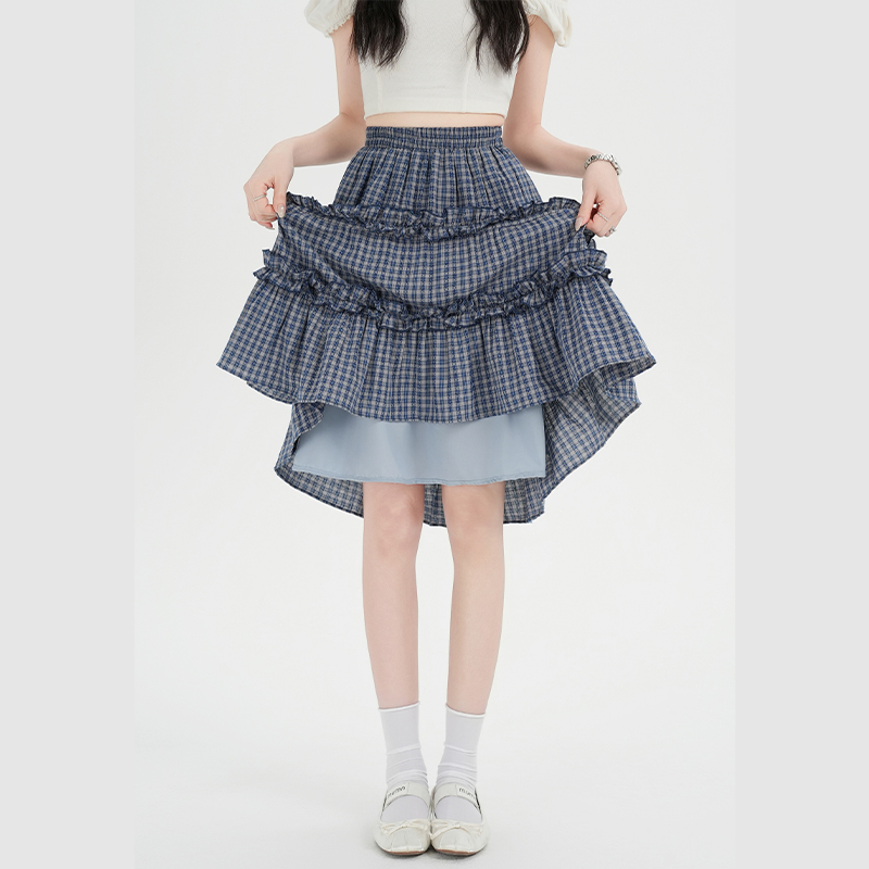 Spring and summer short skirt A-line skirt