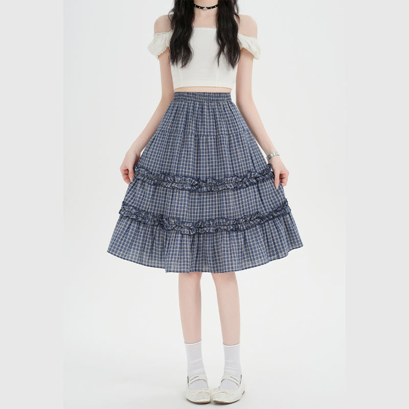 Spring and summer short skirt A-line skirt