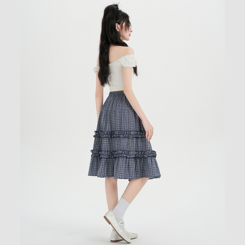 Spring and summer short skirt A-line skirt