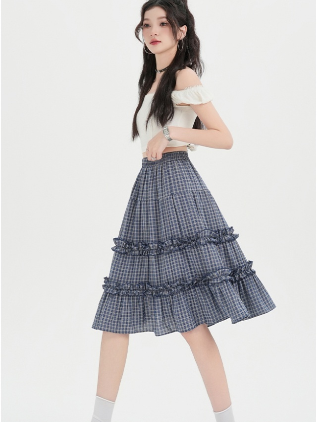 Spring and summer short skirt A-line skirt