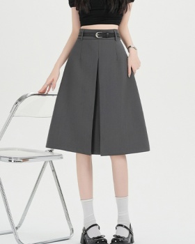 High waist skirt A-line business suit for women