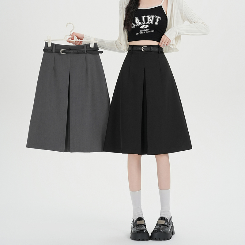 High waist skirt A-line business suit for women