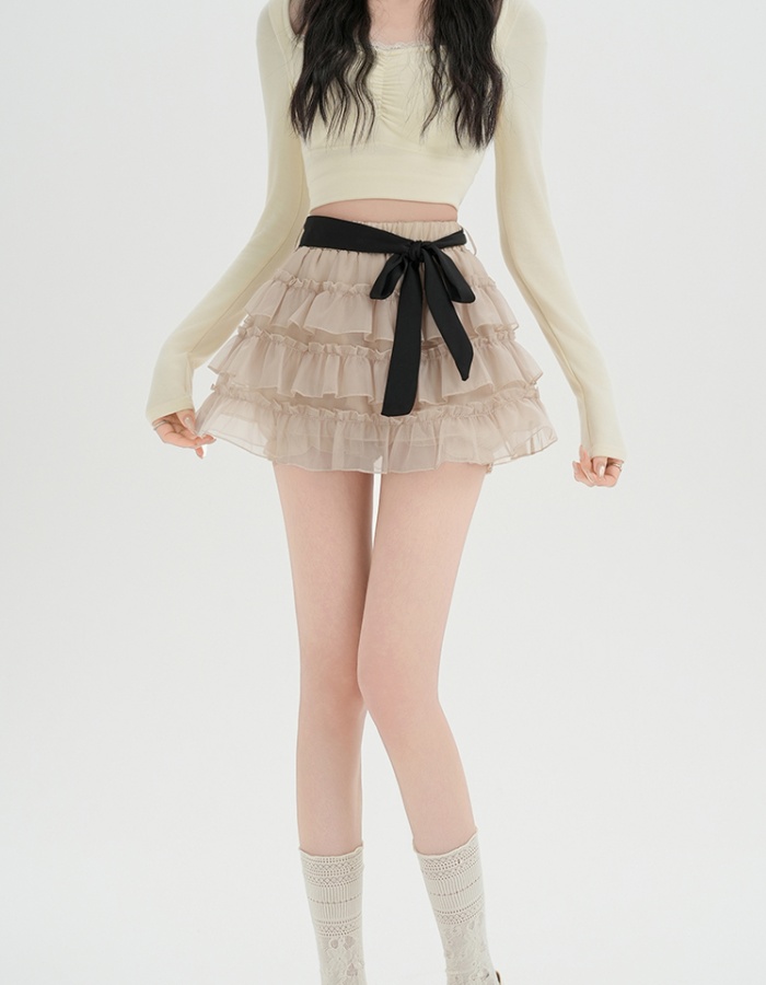 Cake bow short skirt sweet style skirt for women