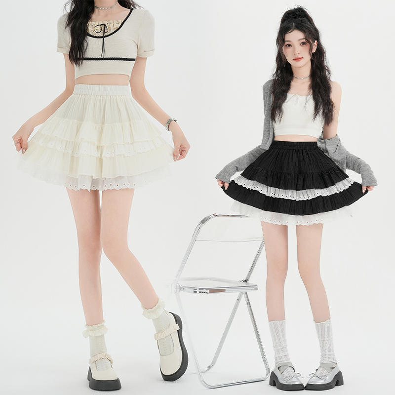 Thick and disorderly short skirt skirt for women