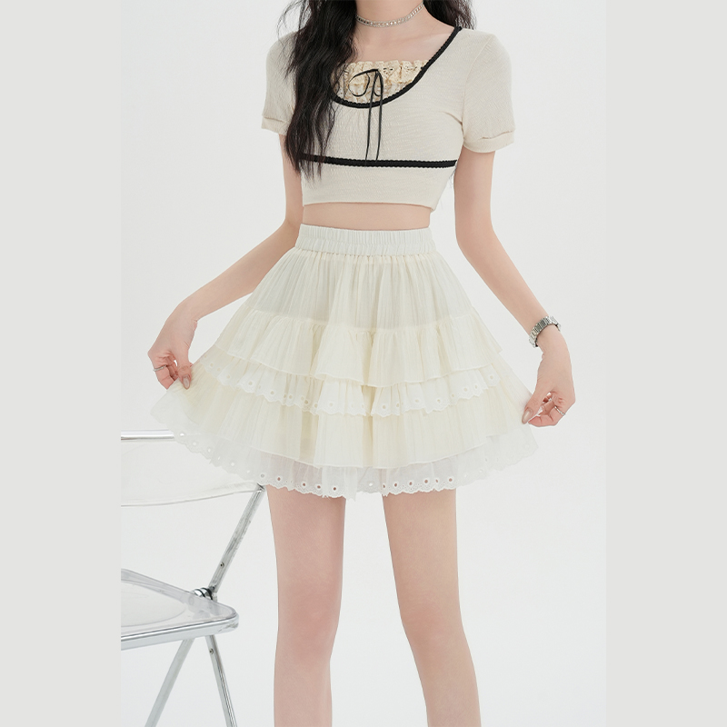 Thick and disorderly short skirt skirt for women