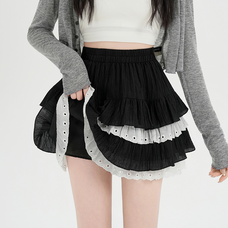 Thick and disorderly short skirt skirt for women