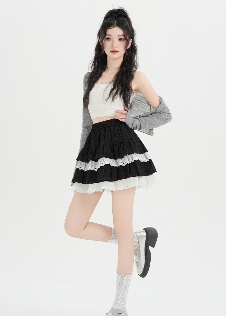 Thick and disorderly short skirt skirt for women