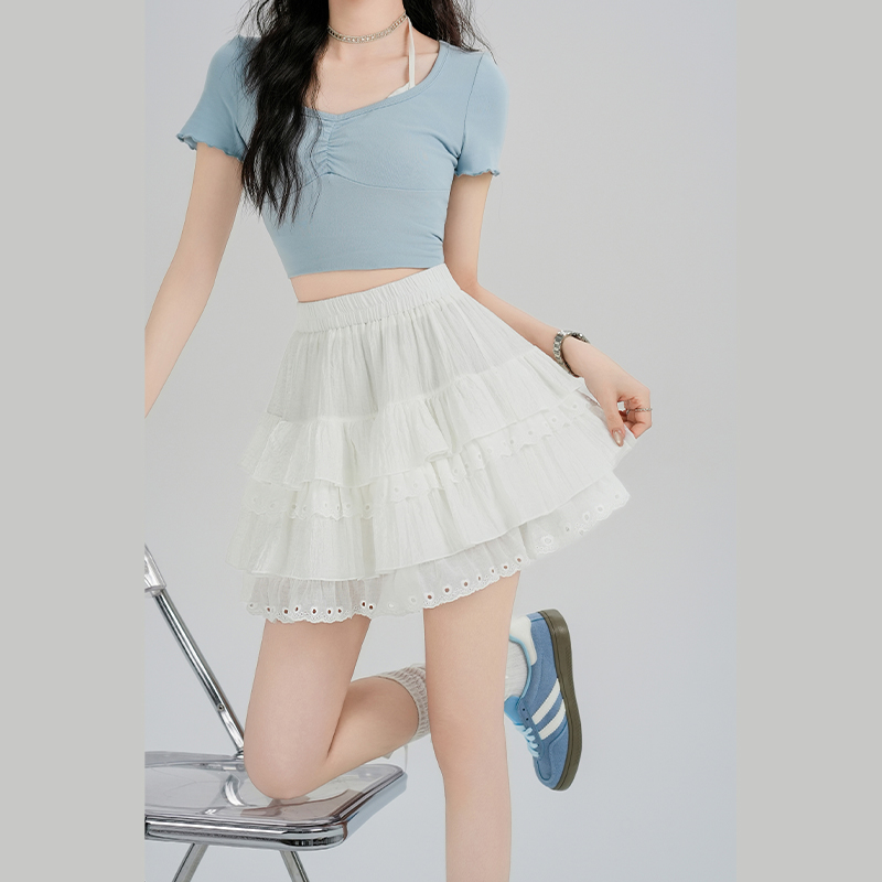 Thick and disorderly short skirt skirt for women