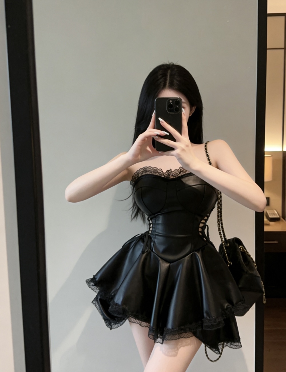 Frenum wrapped chest sexy spicegirl dress for women