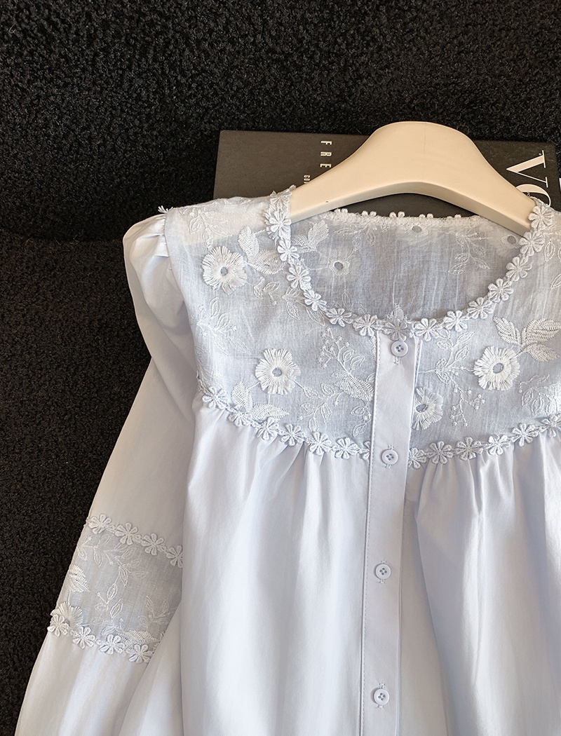 Korean style unique tops loose spring shirt for women