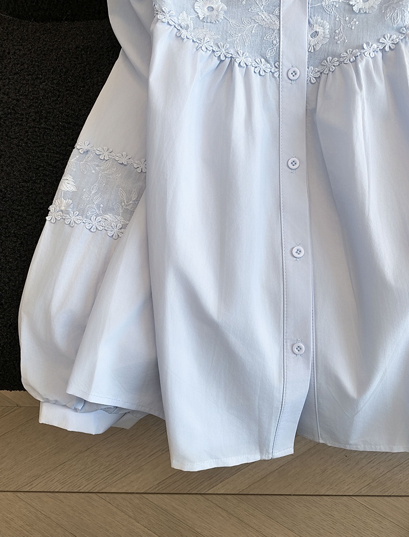 Korean style unique tops loose spring shirt for women