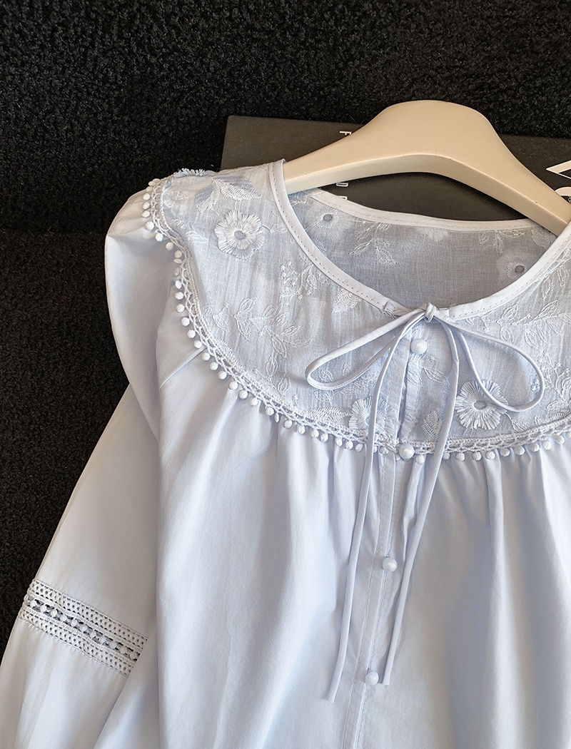 Show young frenum shirt white tops for women