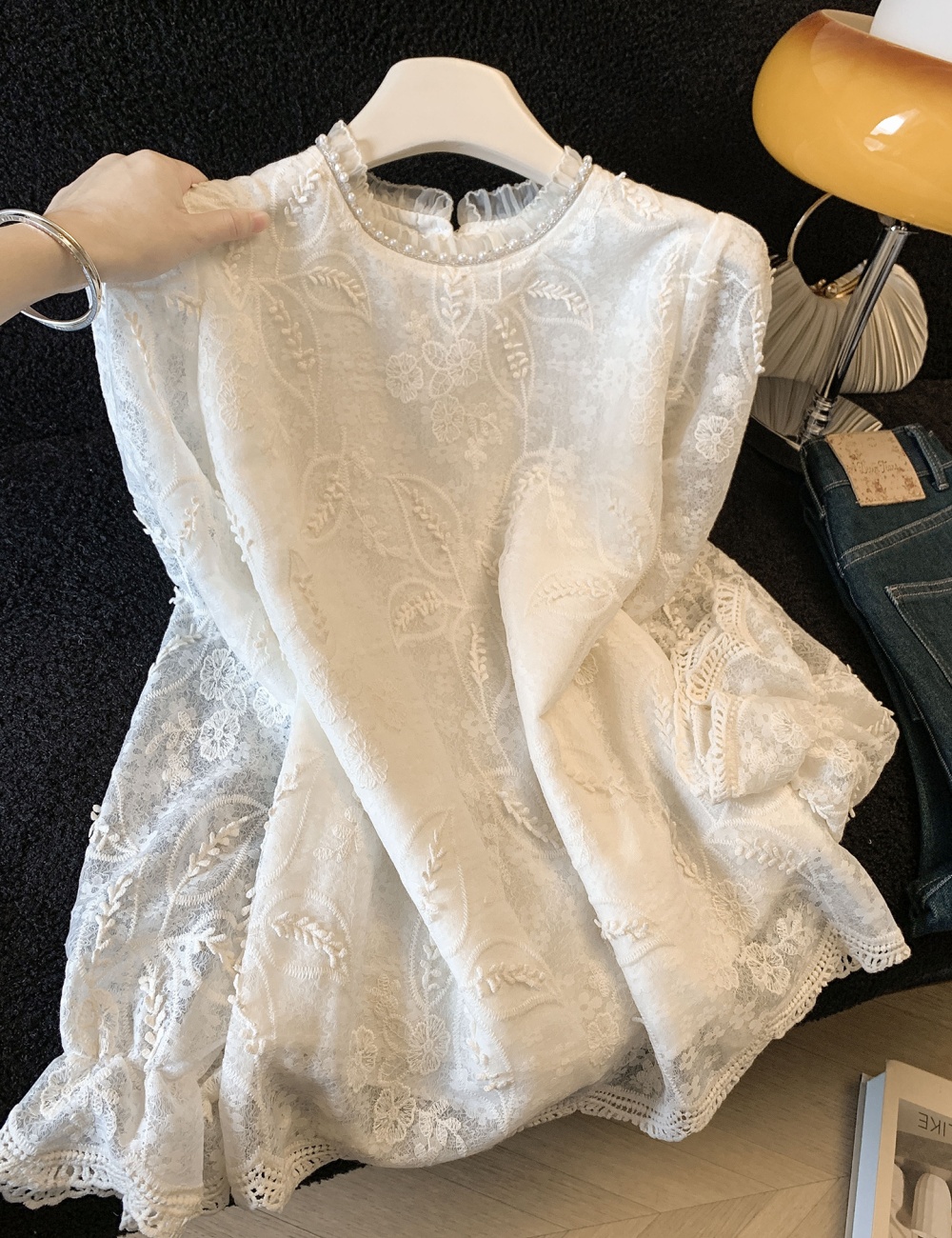 Spring temperament tops France style shirt for women