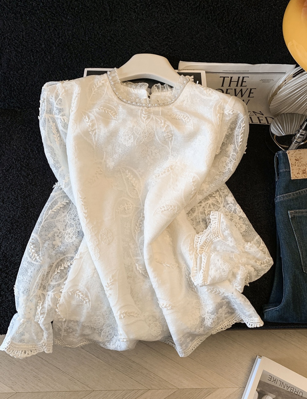 Spring temperament tops France style shirt for women