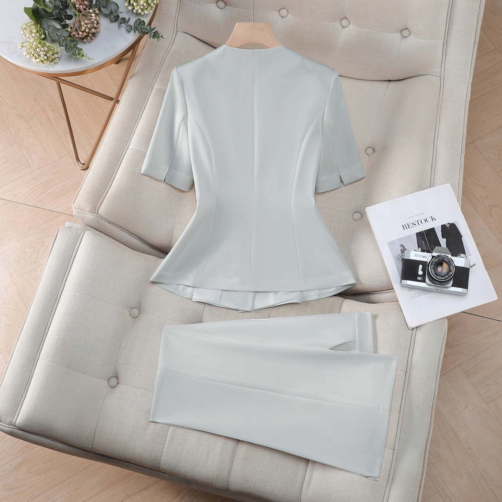 Summer thin business suit profession coat a set