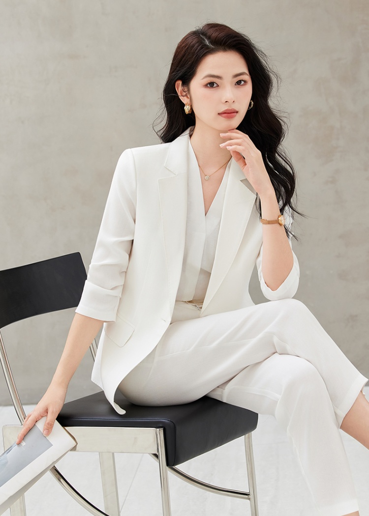 Profession thin business suit summer coat a set