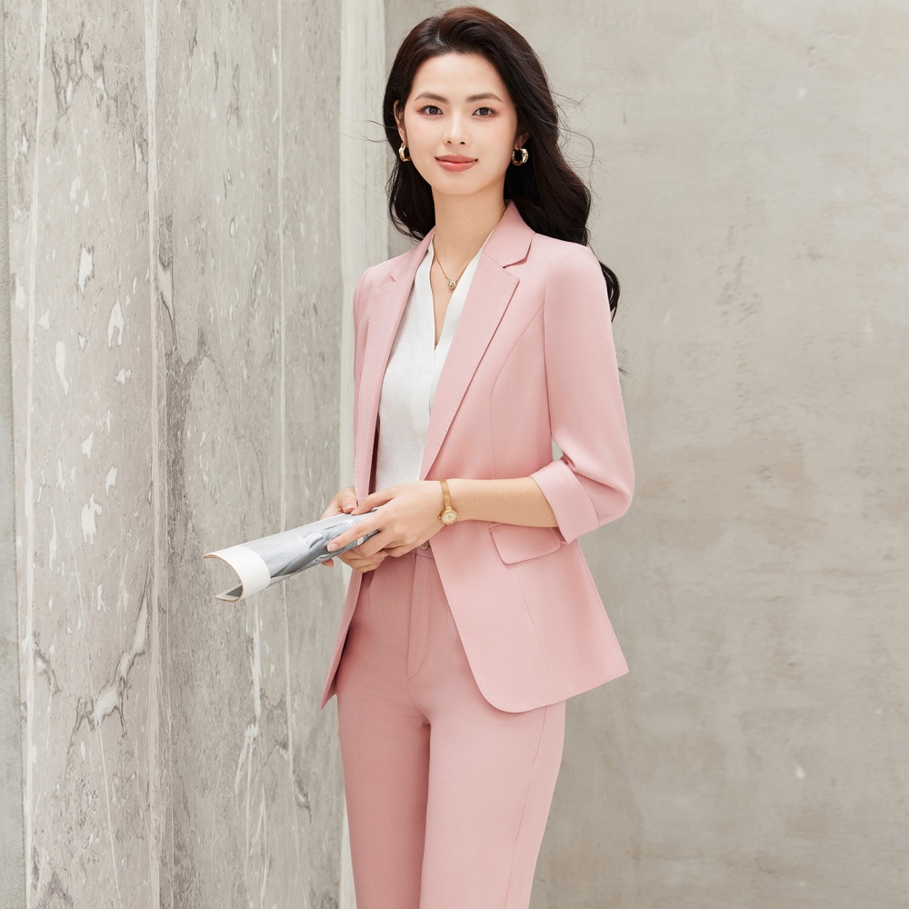 Thin profession business suit summer coat for women