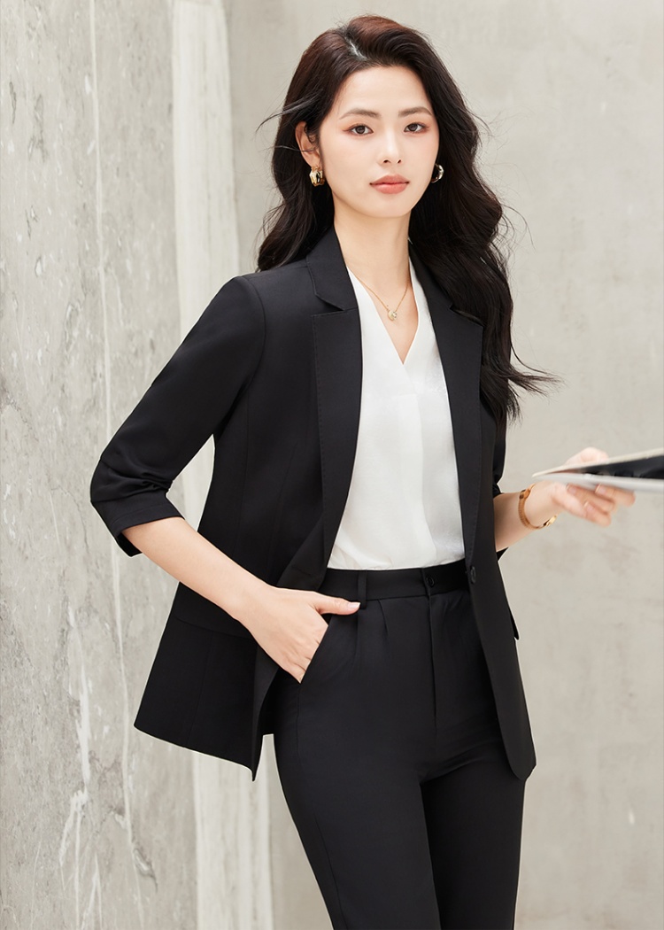 Thin profession suit pants summer business suit a set for women