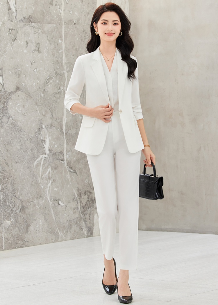 Thin profession suit pants summer business suit a set for women