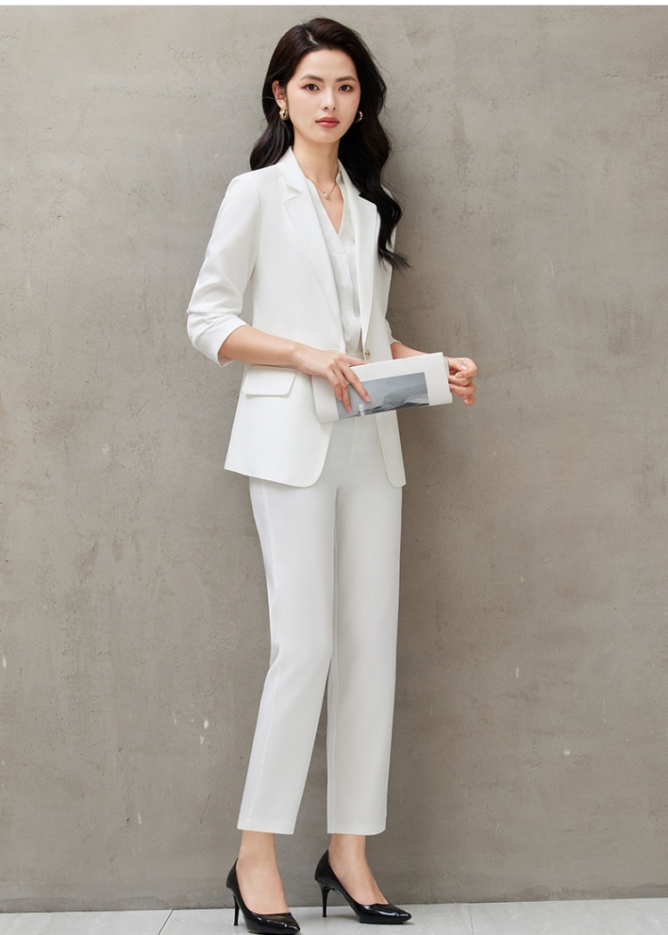Thin profession suit pants summer business suit a set for women