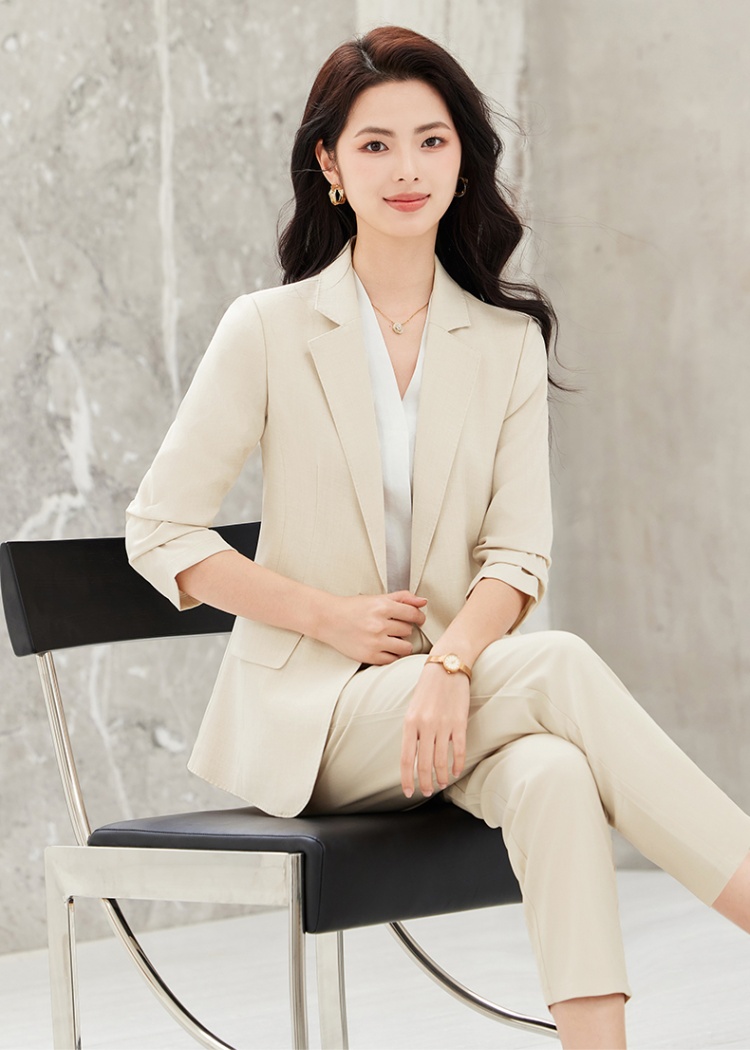 Thin profession suit pants summer business suit a set for women