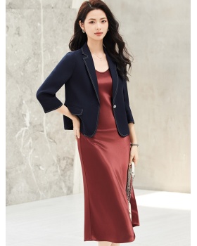 Thin profession coat summer dress a set