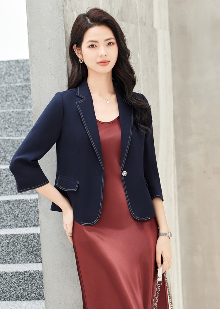 Thin profession coat summer dress a set