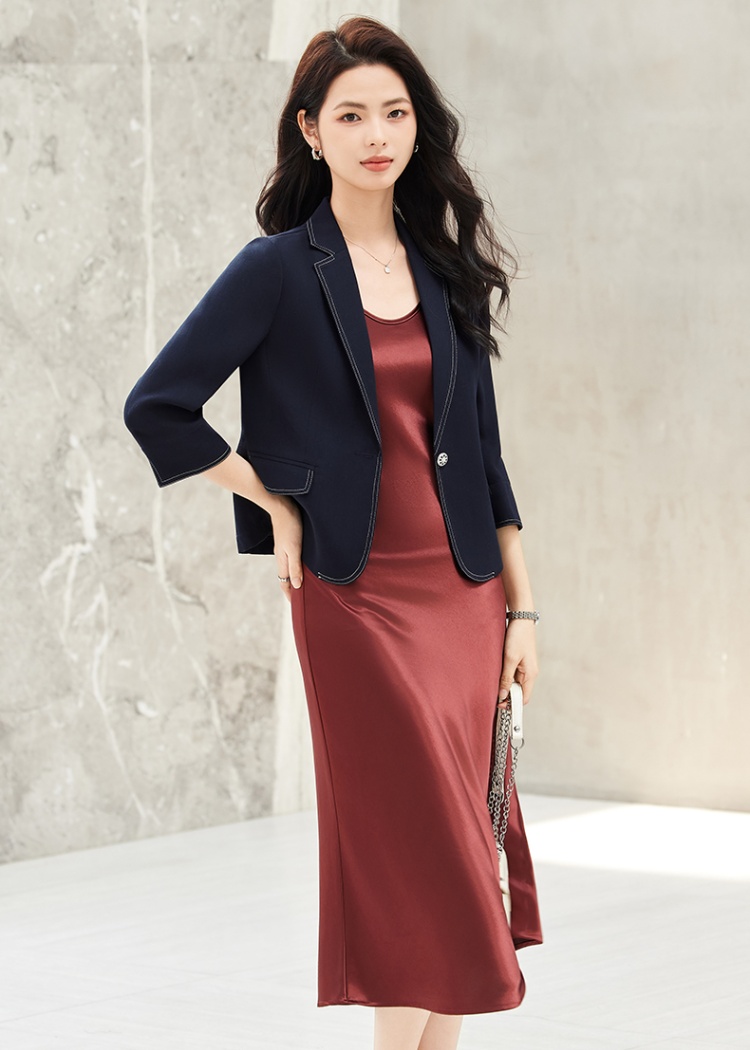 Thin profession coat summer dress a set