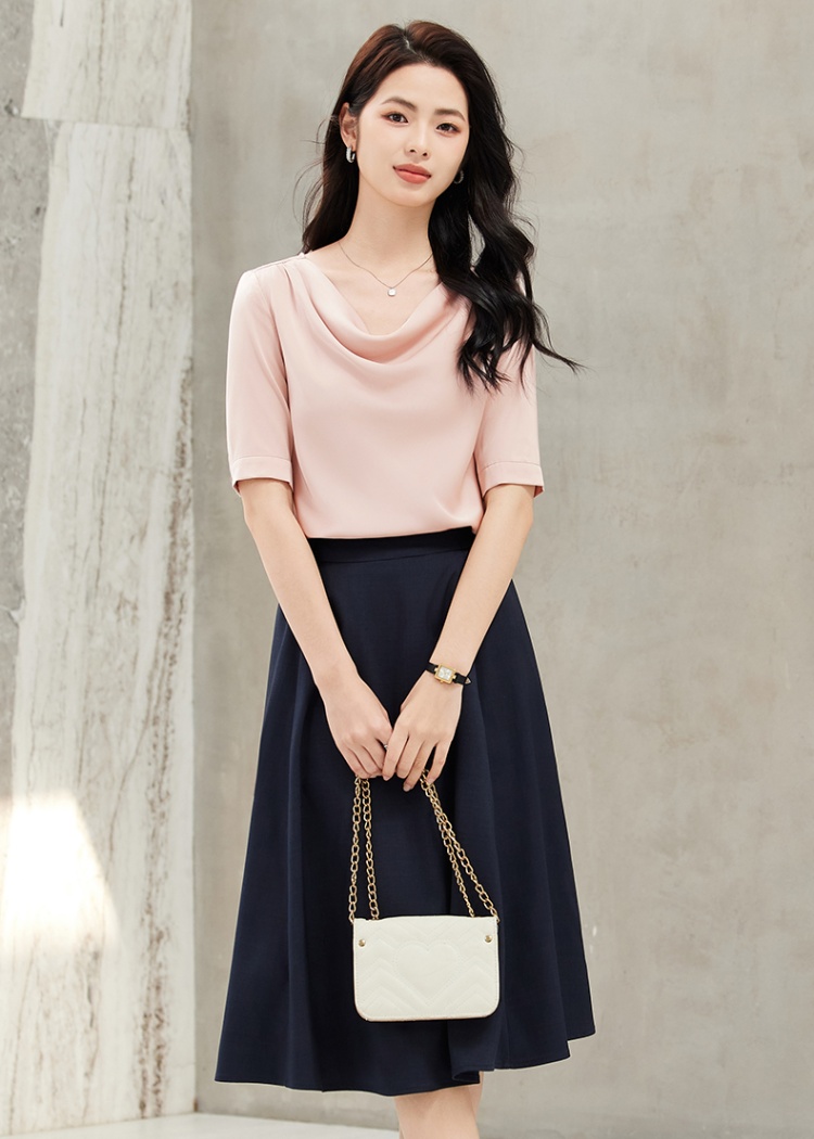 Profession thin shirt summer skirt a set for women