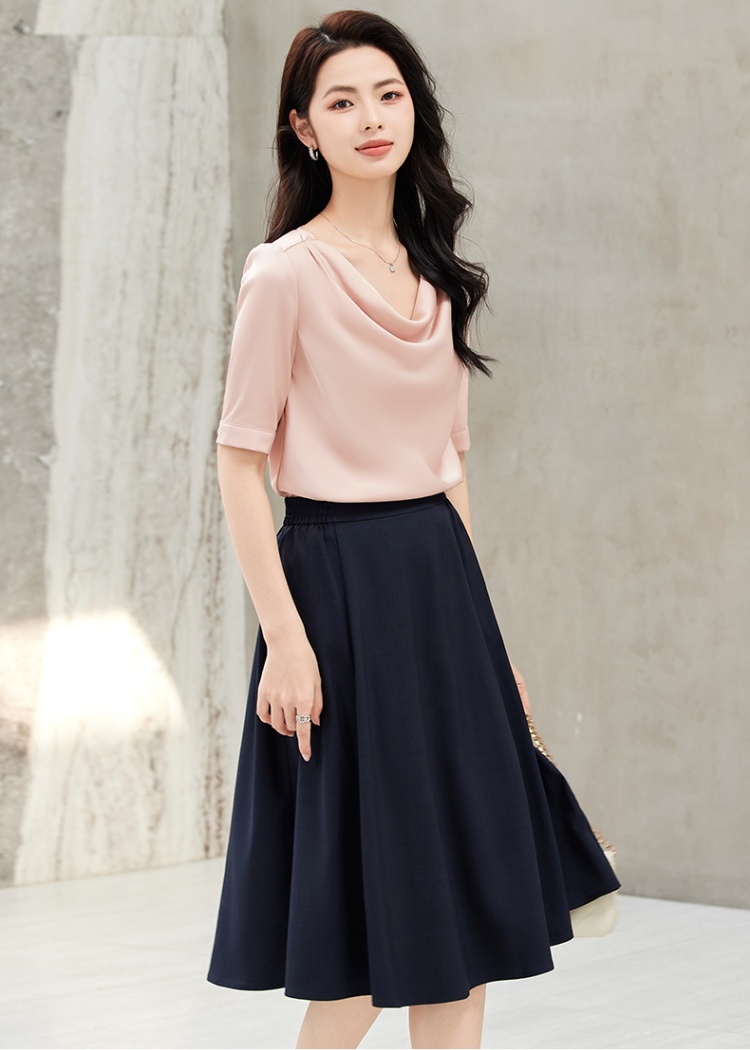 Profession thin shirt summer skirt a set for women