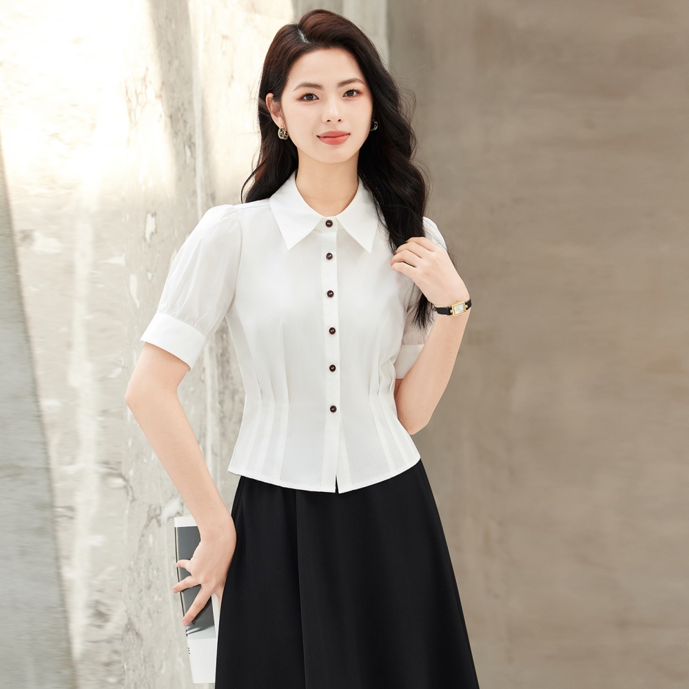 Elegant slim shirt profession spring tops for women