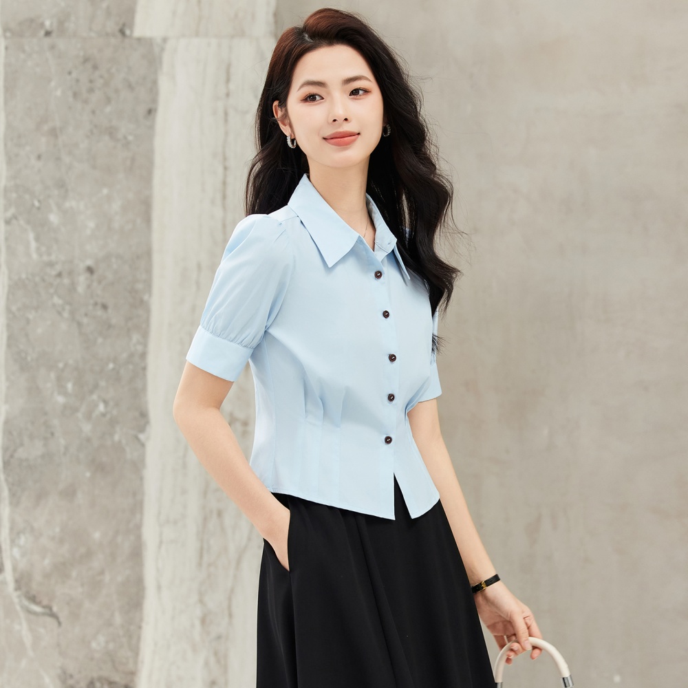 Elegant slim shirt profession spring tops for women