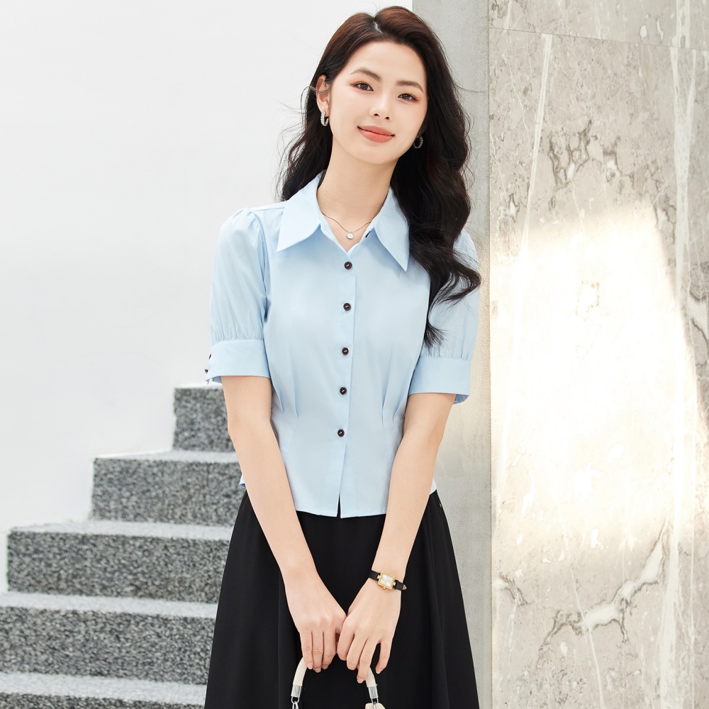 Elegant slim shirt profession spring tops for women