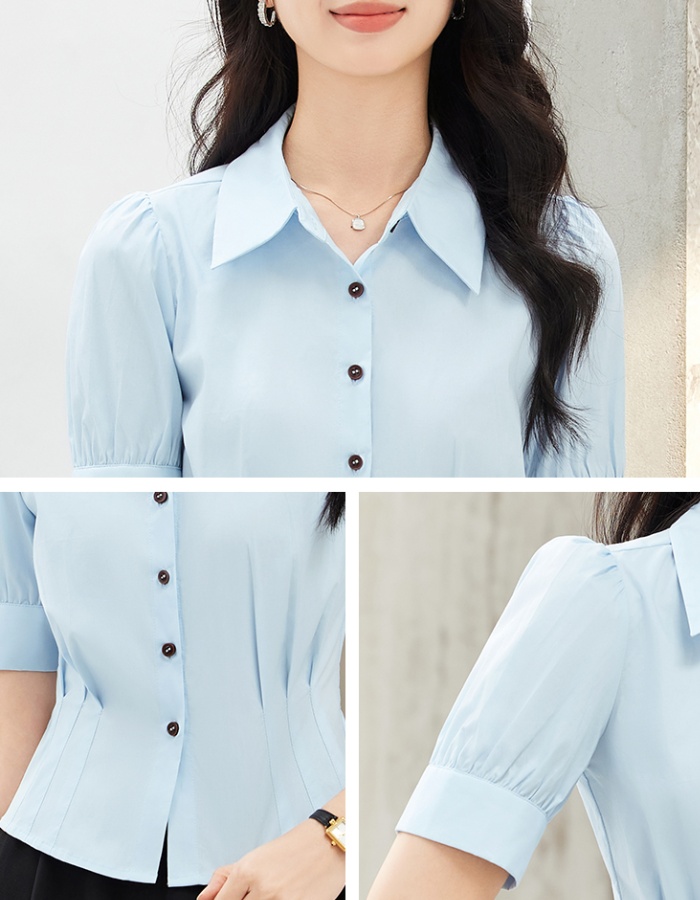 Elegant slim shirt profession spring tops for women
