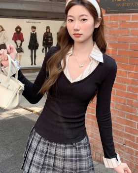 Spicegirl slim sweater spring temperament tops