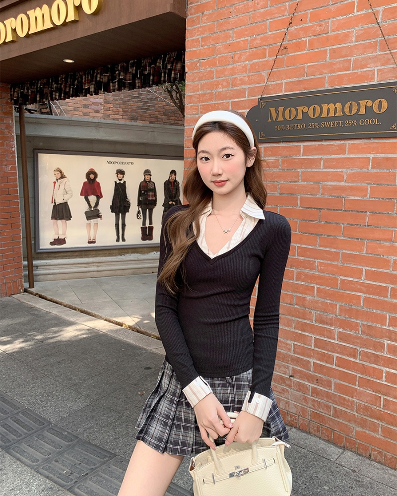 Spicegirl slim sweater spring temperament tops