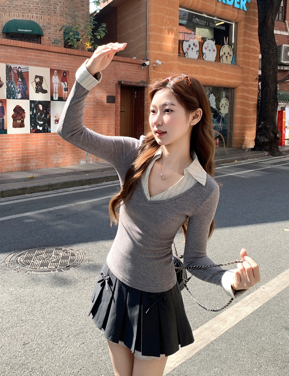 Spicegirl slim sweater spring temperament tops