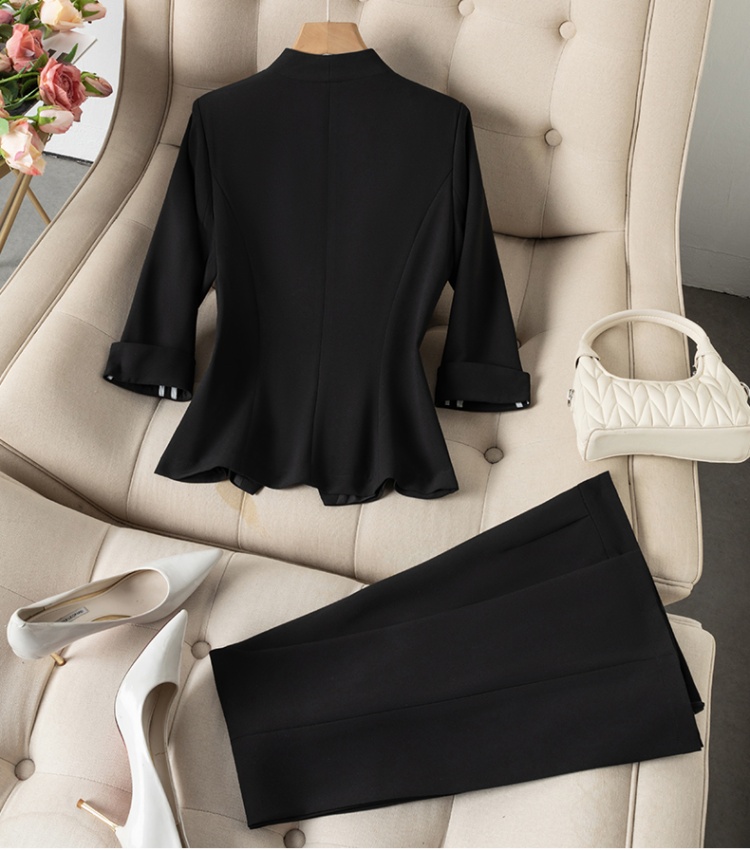 Profession summer business suit thin coat a set for women